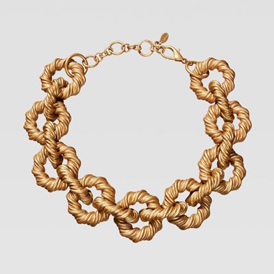 Engraved Chain Link Necklace from Zara