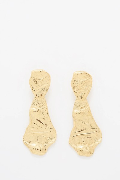 Dusk & Dawn Gold-Plated Earrings from Hermina Athens