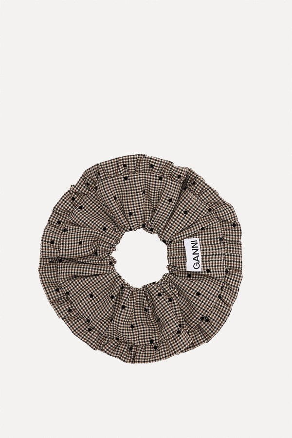 Striped Frill Scrunchie from Ganni