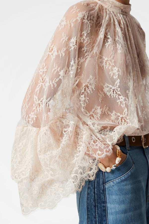 Flounced Lace Blouse from & Other Stories