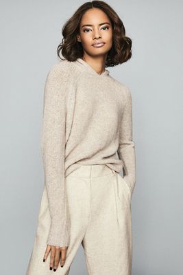 Halle Boucle Hoodie from Reiss