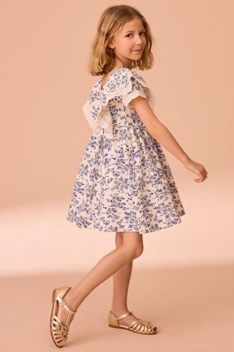 Arlo Broiderie Jersey 100% Cotton Dress from LAURA ASHLEY
