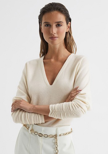 Jolie V Neck Cashmere Blend Jumper