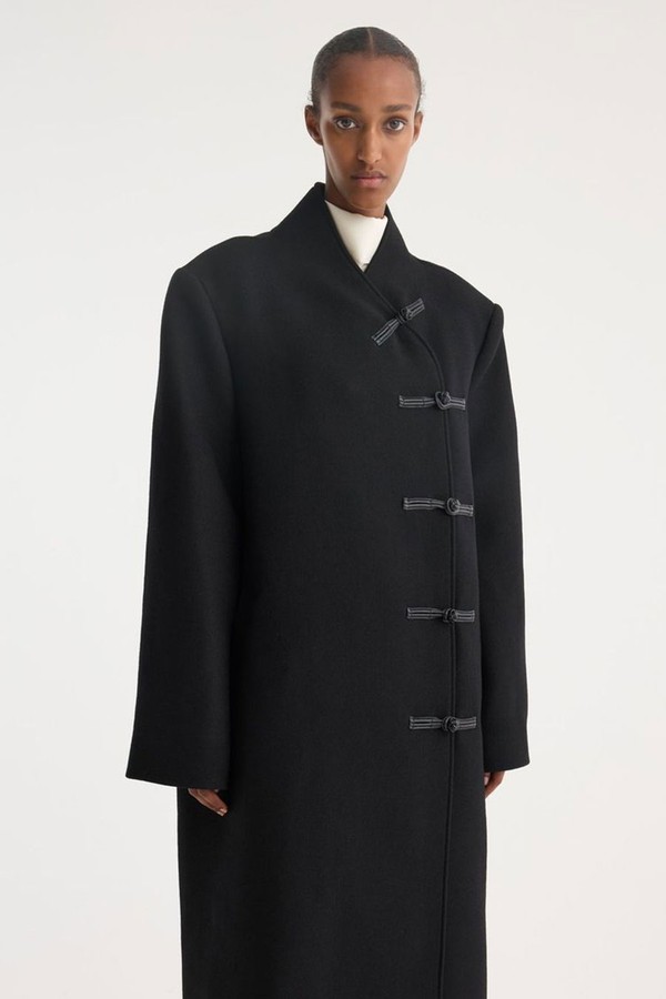 Mandarin Wool Coat from Róhe
