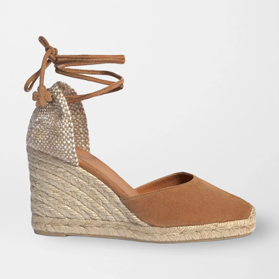 Carina 80 Suede Wedge Espadrilles from Castañer