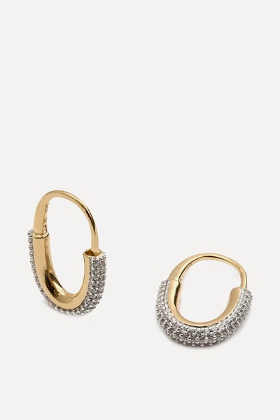 Pavé Oval Hoops from Otiumberg