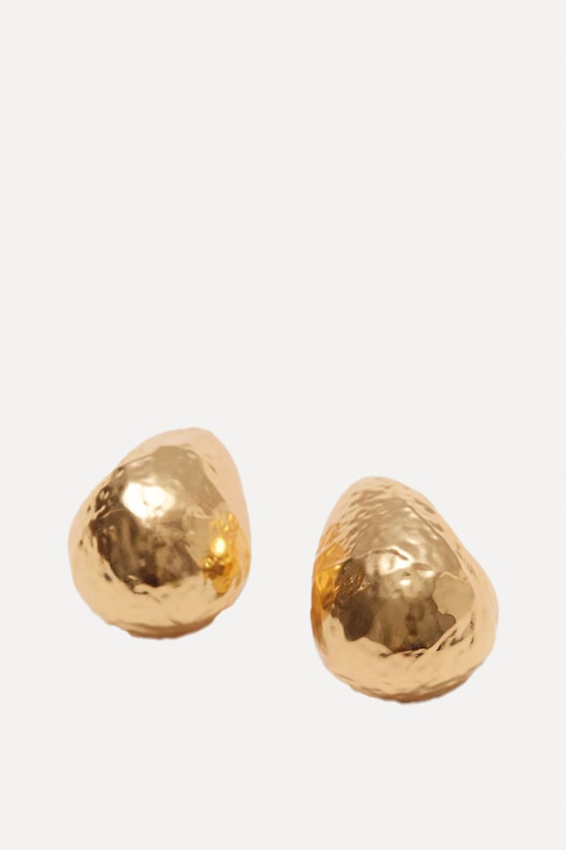 Hammered Dome Earrings