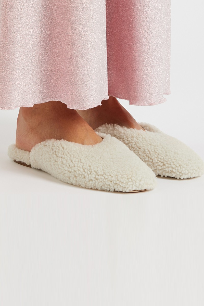 Cream Shearling Slippers from Sleeper