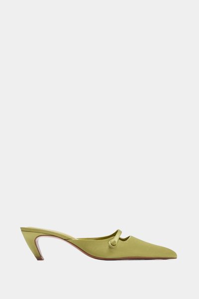 Satin Kitten Heel Shoes