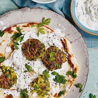 Greek-Style Falafel Fritters