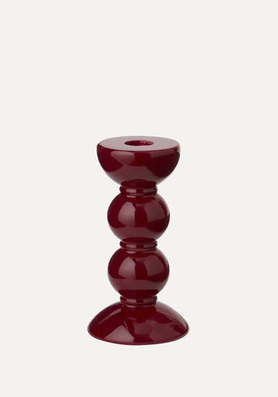 Medium Cherry Bobbin Candlestick