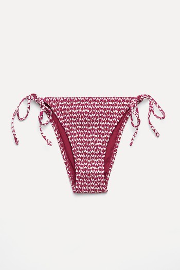 Smock Motif Print Bikini Briefs from OYSHO