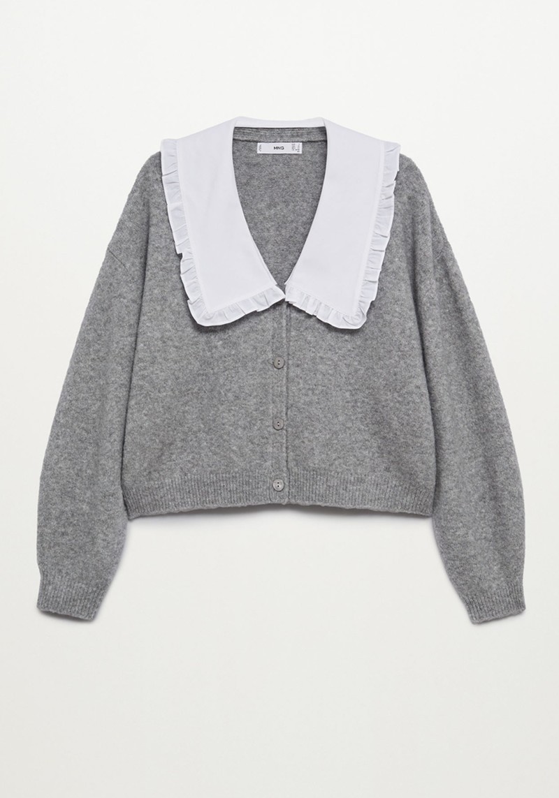 Baby Doll Neck Cardigan from Mango