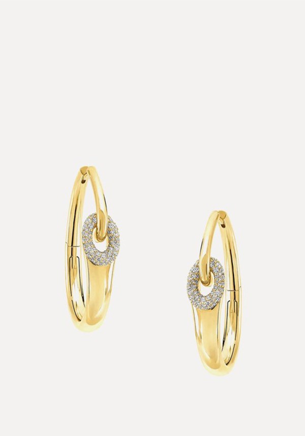 Be Together Diamond Hoop Earrings*