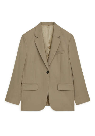 Oversized Wool Hopsack Blazer from Arket