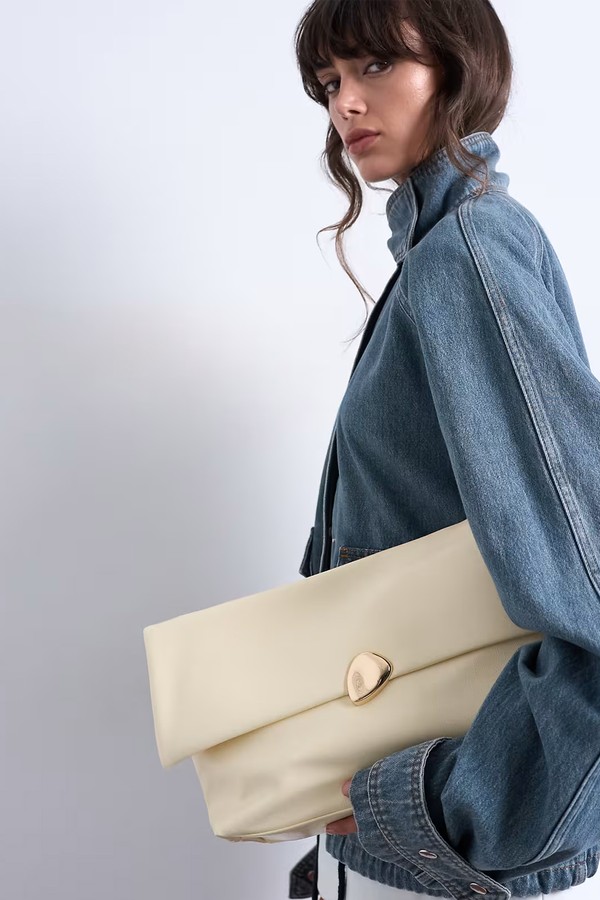 Gaia Folded Clutch With Hardware