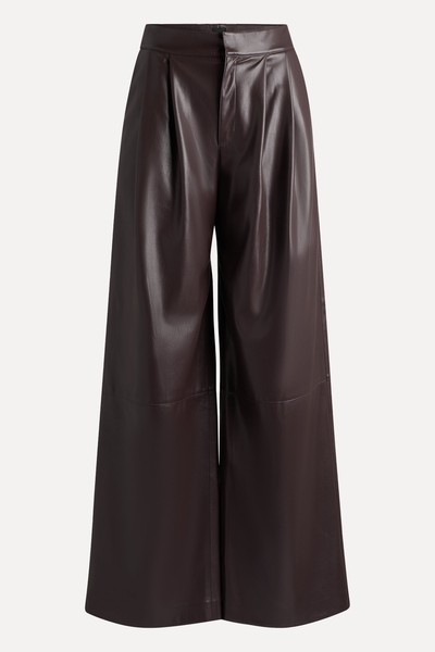 Pleat-Front Relaxed-Fit Trousers from Hugo Boss