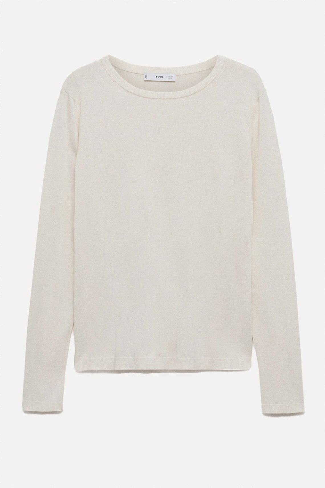 Fine-Knit Crew-Neck Sweater from Mango