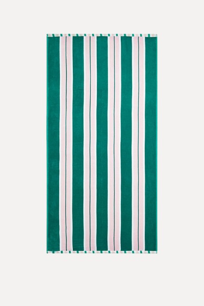 Pure Cotton Striped Beach Towel from M&S