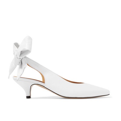 Sabine Leather Slingback Pumps from Ganni