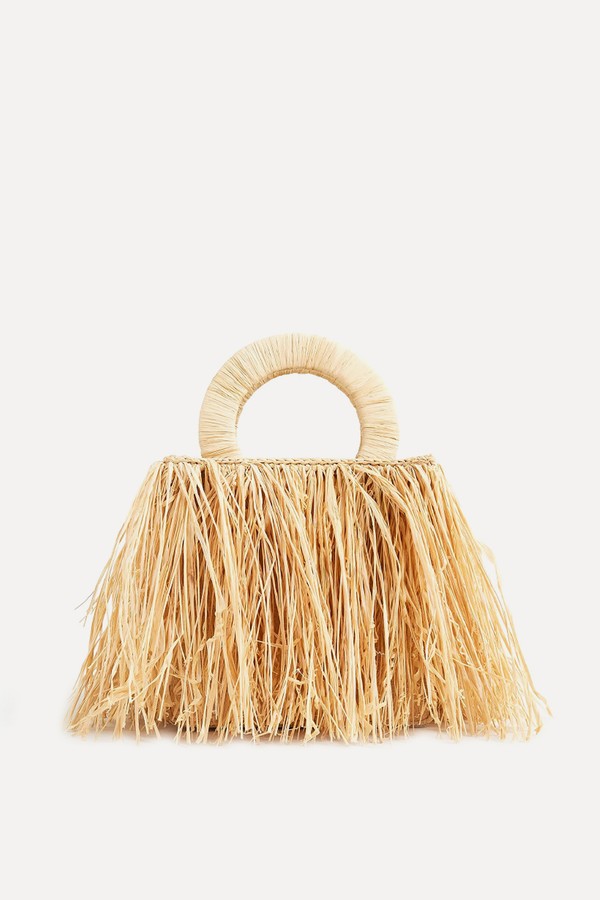 Fringe Straw Bag from J.Crew