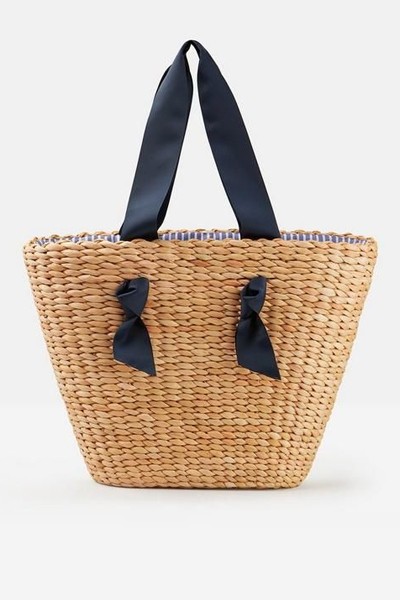 Albury Woven Straw Shopper Bag from Joules