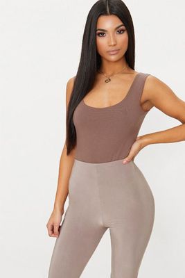 Taupe Longline Cycling Shorts from Pretty Little Thing