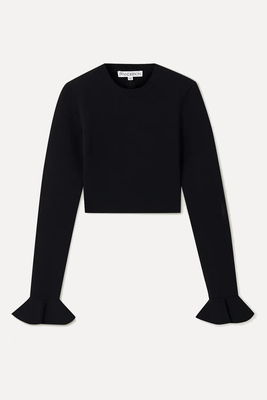 Cropped Ruffled Sleeve Jumper from JW Anderson