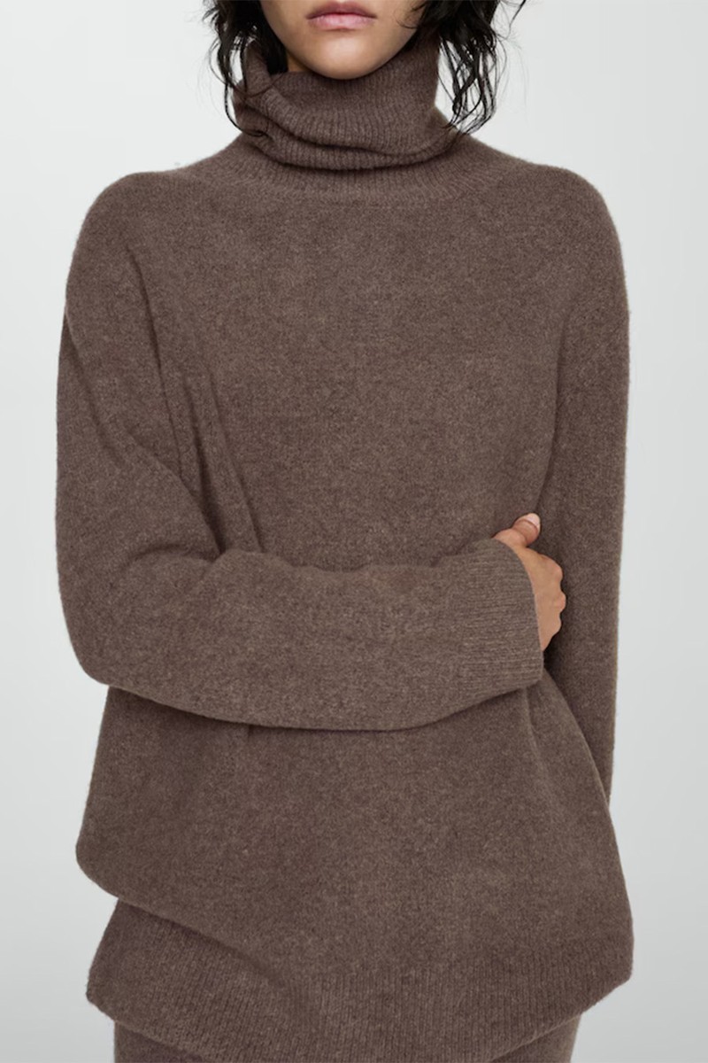 Turtleneck Knit Sweater from Mango