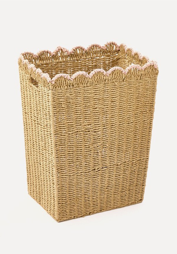 Scalloped Laundry Hamper