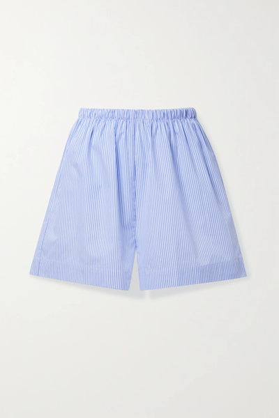 Ole Striped Cotton Poplin Shorts from Baserange