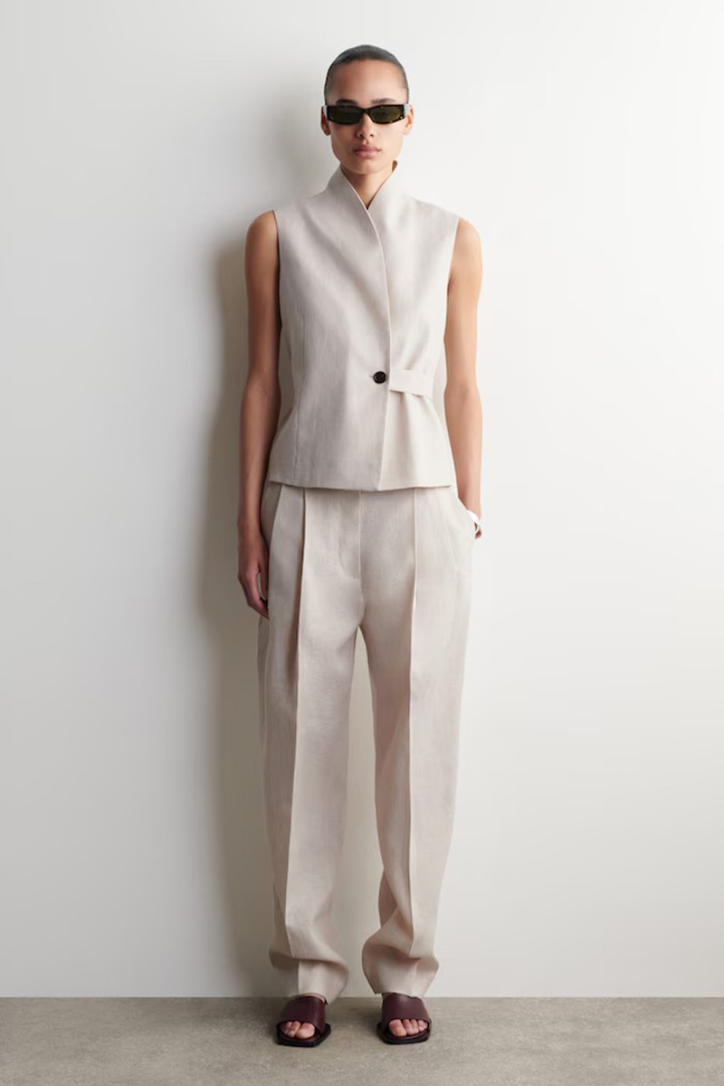 Tailored Linen Tulip Trousers from COS