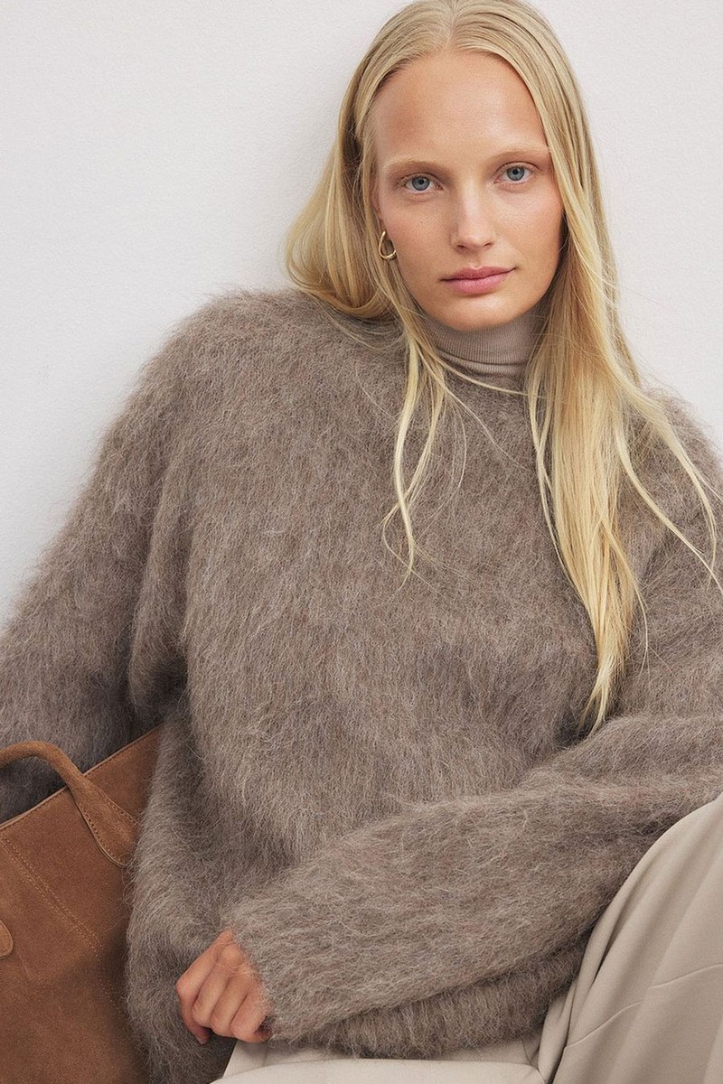 Knitted Alpaca Blend Oversized Sweater from Na-kd