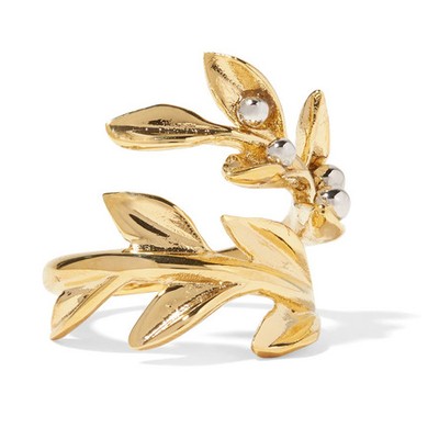 Gold and Silver-Tone Ring from Chloé