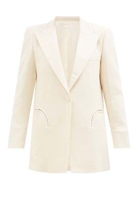Resolute Single-Breasted Wool-Crepe Jacket from Blazé Milano