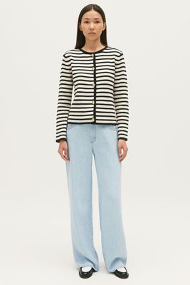 Two-Tone Striped Cardigan from Claudie Pierlot