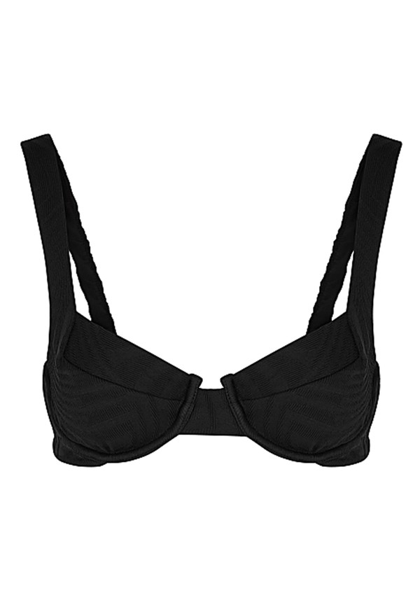 Casanova Black Underwired Bikini Top from Fella