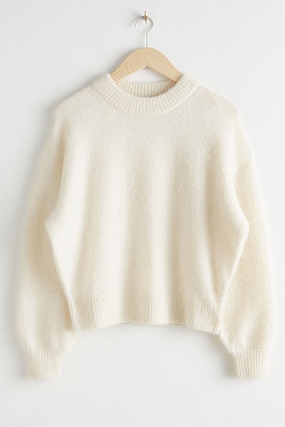 Oversized Fuzzy Wool Blend Sweater from & Other Stories