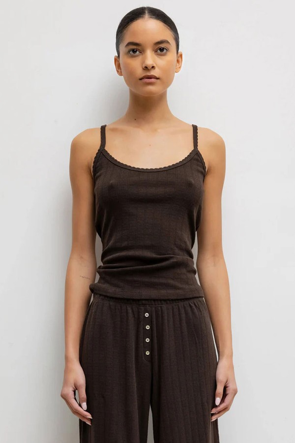 Pointelle Tank