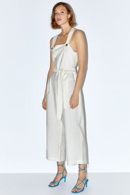 Jumpsuit With Straps & Open Back 