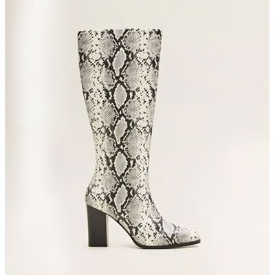 Snake-Effect Boots from Mango