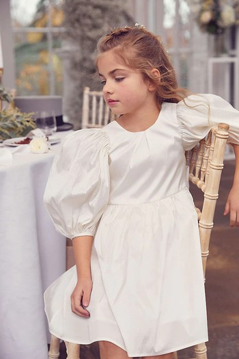 Puff Sleeve Taffeta Dress  from Next 