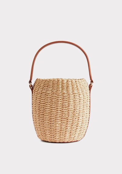 Straw Bucket Bag