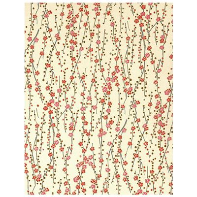 192C Floral Coral Blossom from Chiyogami Paper 