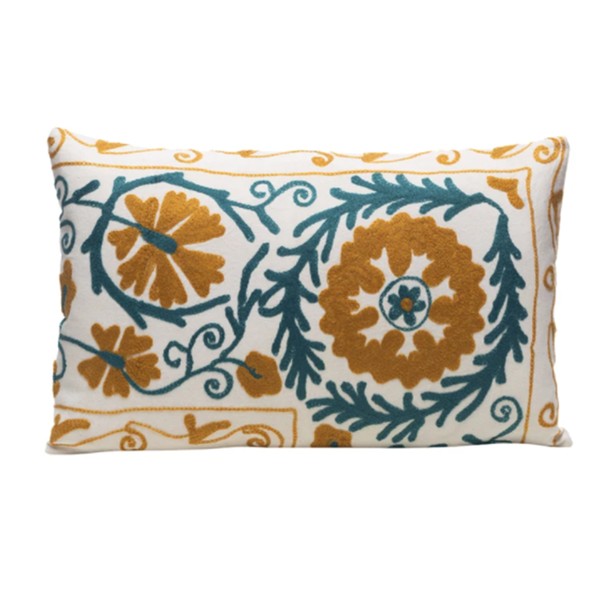 Mastic Jam Silk Suzani Cushion