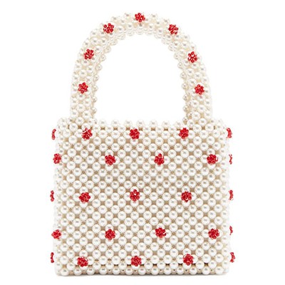 Dolly Faux-Pearl & Bead-Embellished Bag from Shrimps