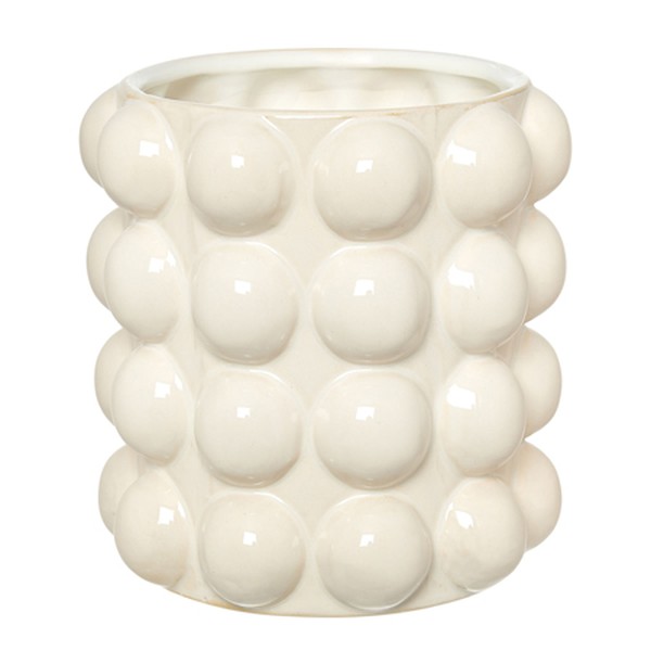 White Sphere Shell Planter