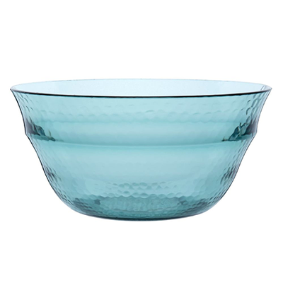 Hammered Blue Tinted Salad Bowl from Maisons Du Monde