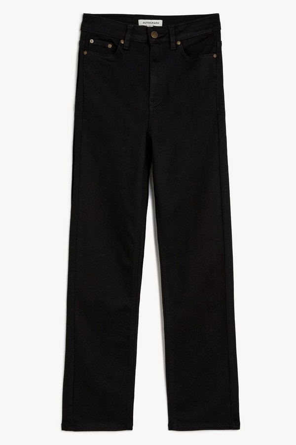 Luxury Straight Leg Ankle Grazer Jeans from Marks & Spencer