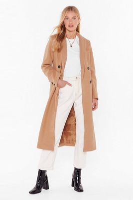 Seeing Double Breasted Trench Coat